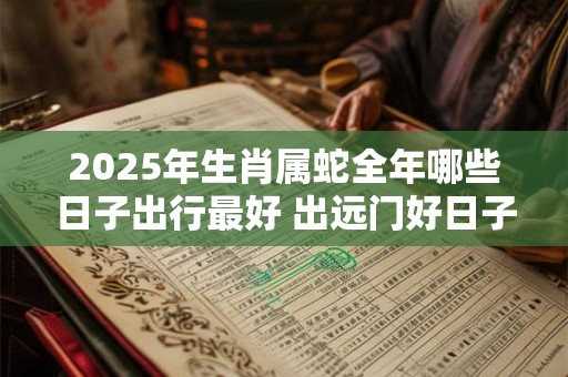 2025年生肖属蛇全年哪些日子出行最好 出远门好日子 2025年生肖属蛇全年哪些日子出行最好 出远门好日子