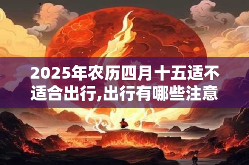 2025年农历四月十五适不适合出行,出行有哪些注意事项? 2025年农历四月十五适不适合出行,出行有哪些注意事项?