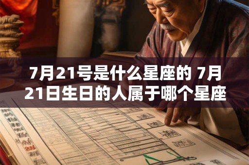 7月21号是什么星座的 7月21日生日的人属于哪个星座