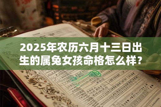 2025年农历六月十三日出生的属兔女孩命格怎么样？运势好吗