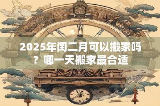 2025年闰二月可以搬家吗？哪一天搬家最合适