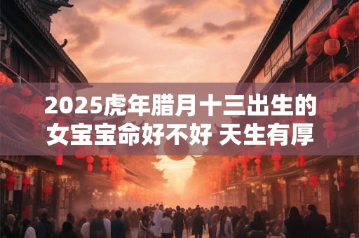 2025虎年腊月十三出生的女宝宝命好不好 天生有厚福 2025虎年腊月十三出生的女宝宝命好不好 天生有厚福