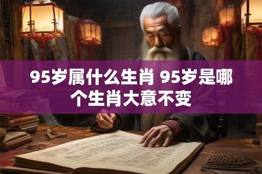 95岁属什么生肖 95岁是哪个生肖大意不变