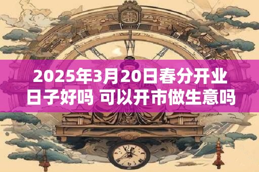 2025年3月20日春分开业日子好吗 可以开市做生意吗