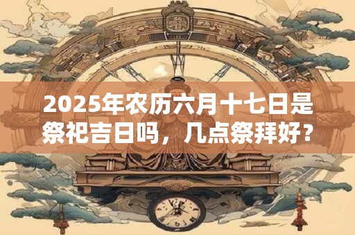 2025年农历六月十七日是祭祀吉日吗，几点祭拜好？