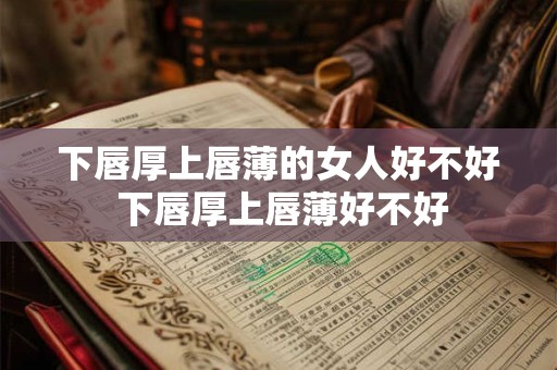 下唇厚上唇薄的女人好不好 下唇厚上唇薄好不好