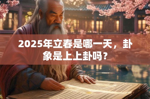 2025年立春是哪一天，卦象是上上卦吗？