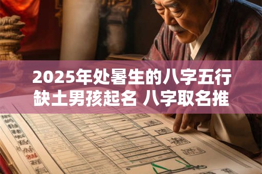 2025年处暑生的八字五行缺土男孩起名 八字取名推荐
