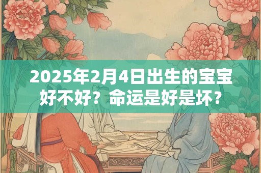 2025年2月4日出生的宝宝好不好？命运是好是坏？