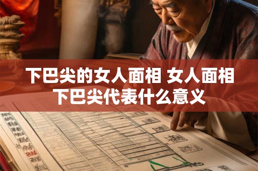 下巴尖的女人面相 女人面相下巴尖代表什么意义