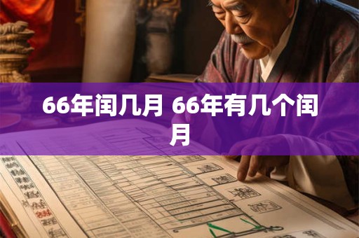 66年闰几月 66年有几个闰月 66年闰几月 66年有几个闰月