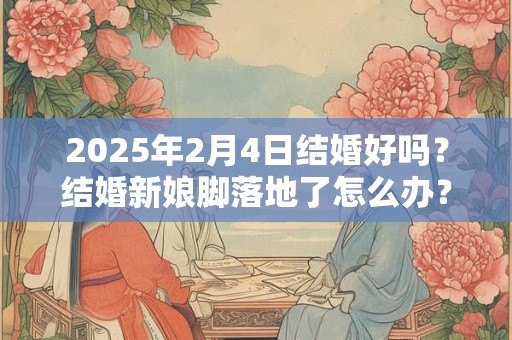 2026年2月4日结婚好吗？结婚新娘脚落地了怎么办？