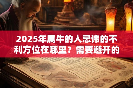 2025年属牛的人忌讳的不利方位在哪里？需要避开的方位