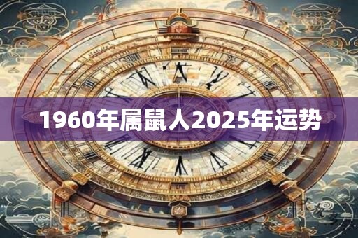 1960年属鼠人2025年运势