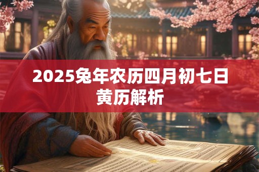 2025兔年农历四月初七日黄历解析 2025兔年农历四月初七日黄历解析