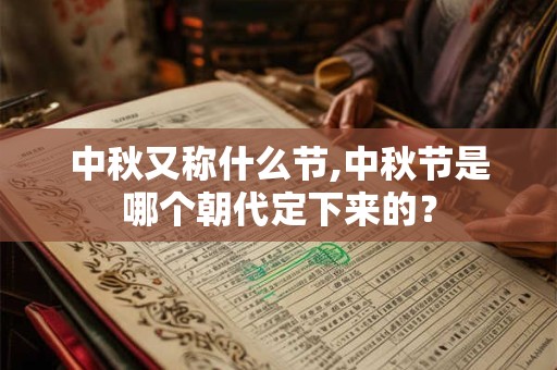 中秋又称什么节,中秋节是哪个朝代定下来的？