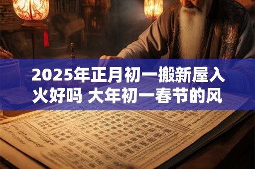 2025年正月初一搬新屋入火好吗 大年初一春节的风俗