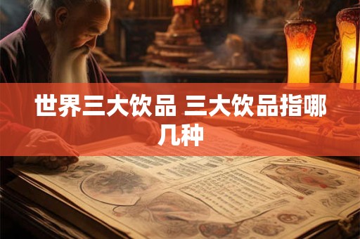 世界三大饮品 三大饮品指哪几种 世界三大饮品 三大饮品指哪几种
