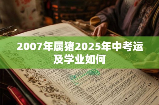 2007年属猪2025年中考运及学业如何
