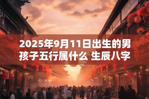2025年9月11日出生的男孩子五行属什么 生辰八字取名