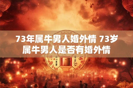 73年属牛男人婚外情 73岁属牛男人是否有婚外情