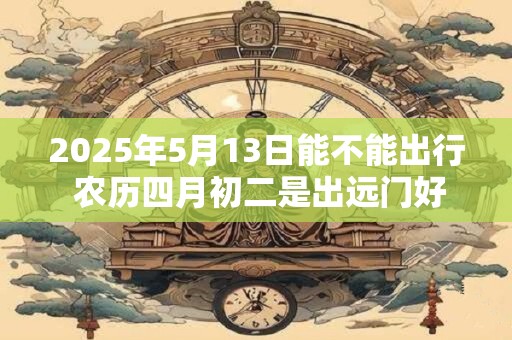 2025年5月13日能不能出行 农历四月初二是出远门好日子吗
