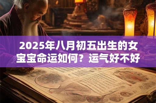 2025年八月初五出生的女宝宝命运如何？运气好不好
