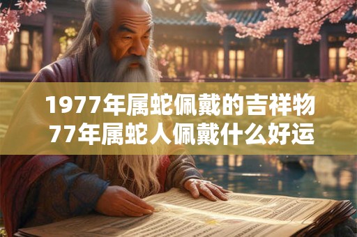 1977年属蛇佩戴的吉祥物 77年属蛇人佩戴什么好运