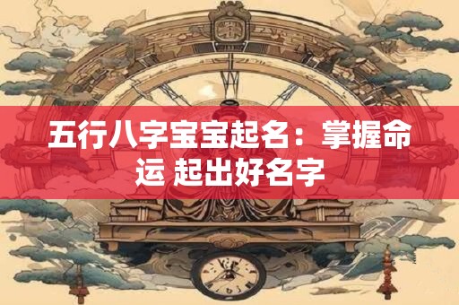 五行八字宝宝起名：掌握命运 起出好名字