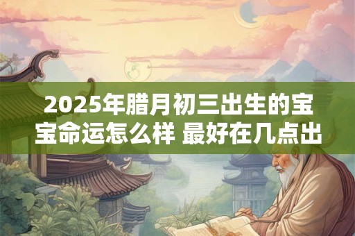 2025年腊月初三出生的宝宝命运怎么样 最好在几点出生
