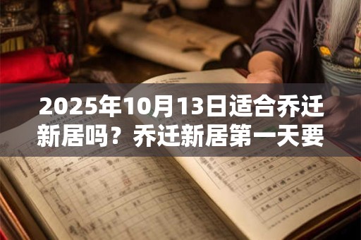 2025年10月13日适合乔迁新居吗？乔迁新居第一天要注意什么？