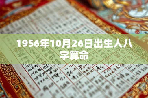 1956年10月26日出生人八字算命