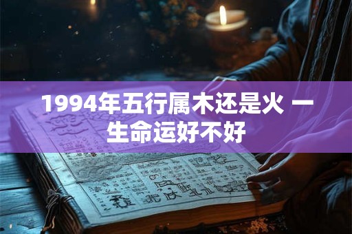 1994年五行属木还是火 一生命运好不好