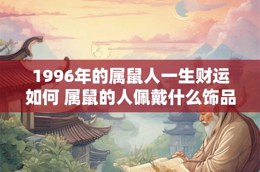 1996年的属鼠人一生财运如何 属鼠的人佩戴什么饰品能旺财