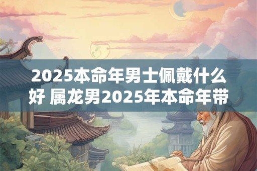 2026本命年男士佩戴什么好 属龙男2026年本命年带什么好