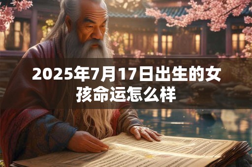 2025年7月17日出生的女孩命运怎么样 2025年7月17日出生的女孩命运怎么样