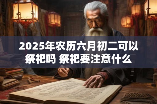 2025年农历六月初二可以祭祀吗 祭祀要注意什么