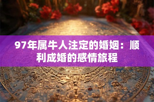 97年属牛人注定的婚姻：顺利成婚的感情旅程
