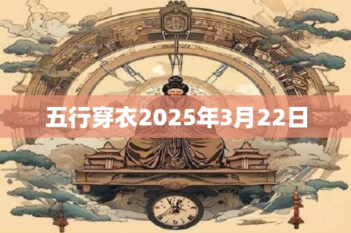 五行穿衣2025年3月22日 五行穿衣2025年3月22日