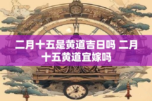 二月十五是黄道吉日吗 二月十五黄道宜嫁吗