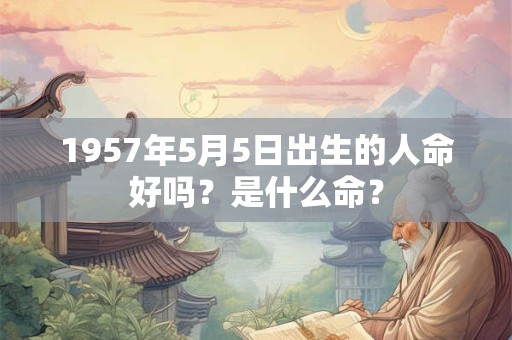 1957年5月5日出生的人命好吗？是什么命？