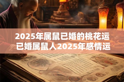 2025年属鼠已婚的桃花运 已婚属鼠人2025年感情运势如何