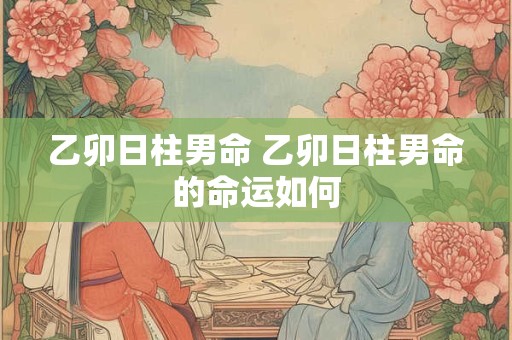 乙卯日柱男命 乙卯日柱男命的命运如何