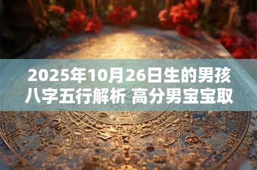 2025年10月26日生的男孩八字五行解析 高分男宝宝取名字