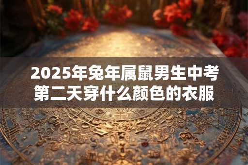 2025年兔年属鼠男生中考第二天穿什么颜色的衣服