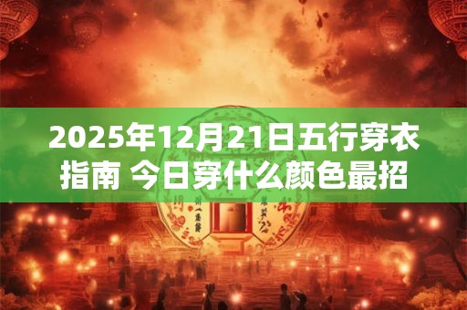 2025年12月21日五行穿衣指南 今日穿什么颜色最招财