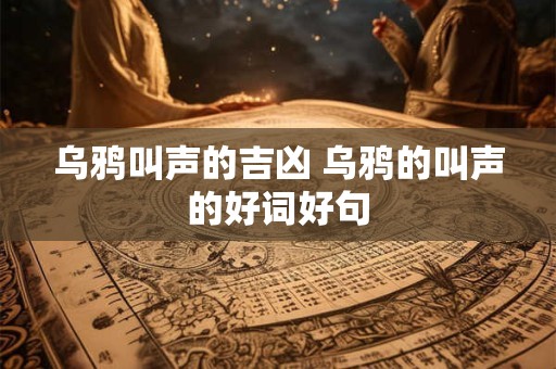 乌鸦叫声的吉凶 乌鸦的叫声的好词好句