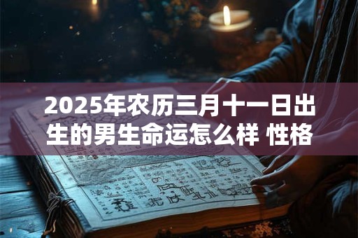 2026年农历三月十一日出生的男生命运怎么样 性格怎么样