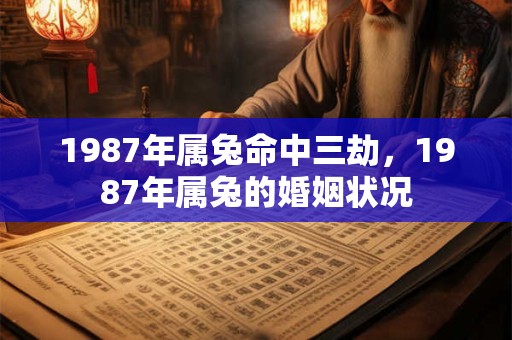 1987年属兔命中三劫，1987年属兔的婚姻状况