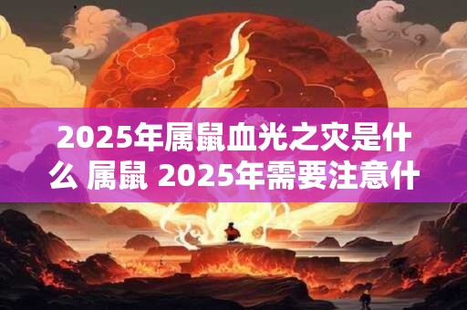 2025年属鼠血光之灾是什么 属鼠 2025年需要注意什么